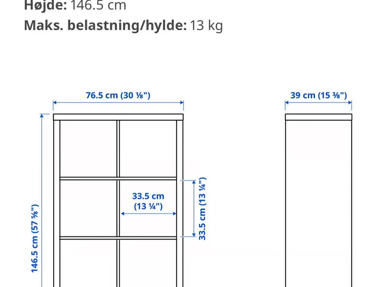 Billede 7 - KALLAX reol med indsatser