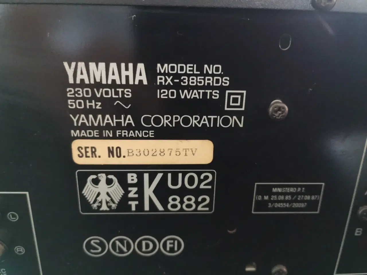Billede 5 - Yamaha receiver RX385 RDS