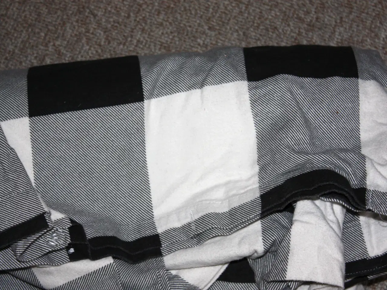 Billede 3 - Flannel dynebetræk Jysk vasket en gang 2 pers.