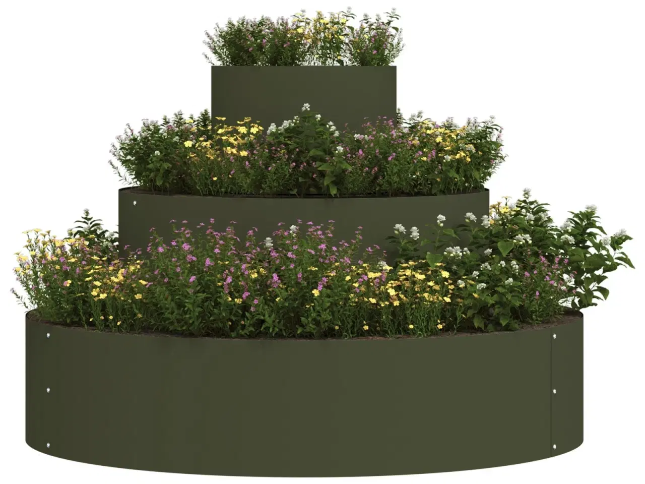 Billede 3 - Have Blomsterkrukke Olivengrøn 90 x 90 x 20 cm Stål