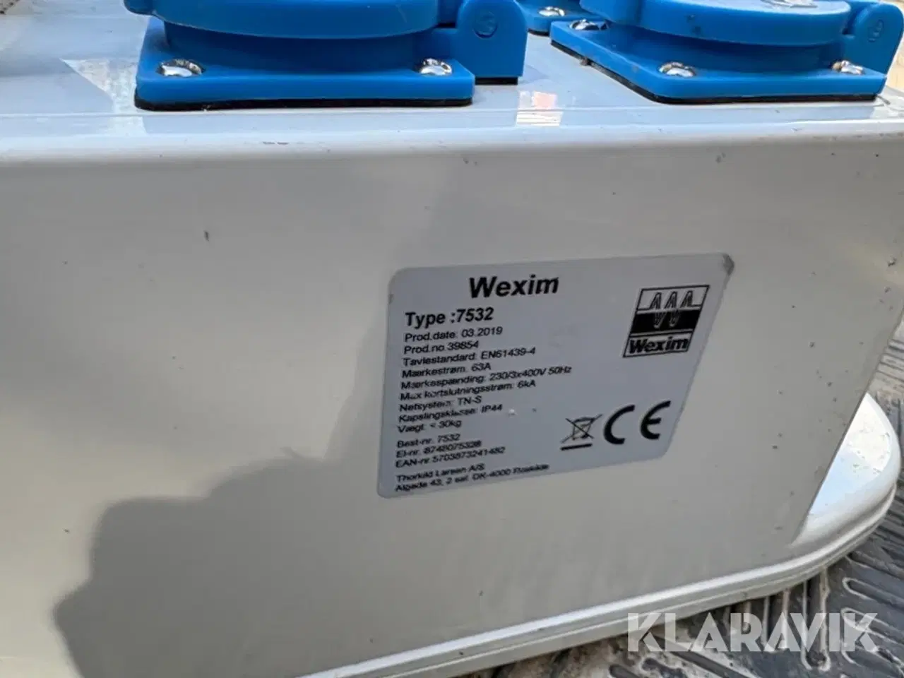 Billede 6 - Eltavler Wexim/NST 63 A- 4 styk