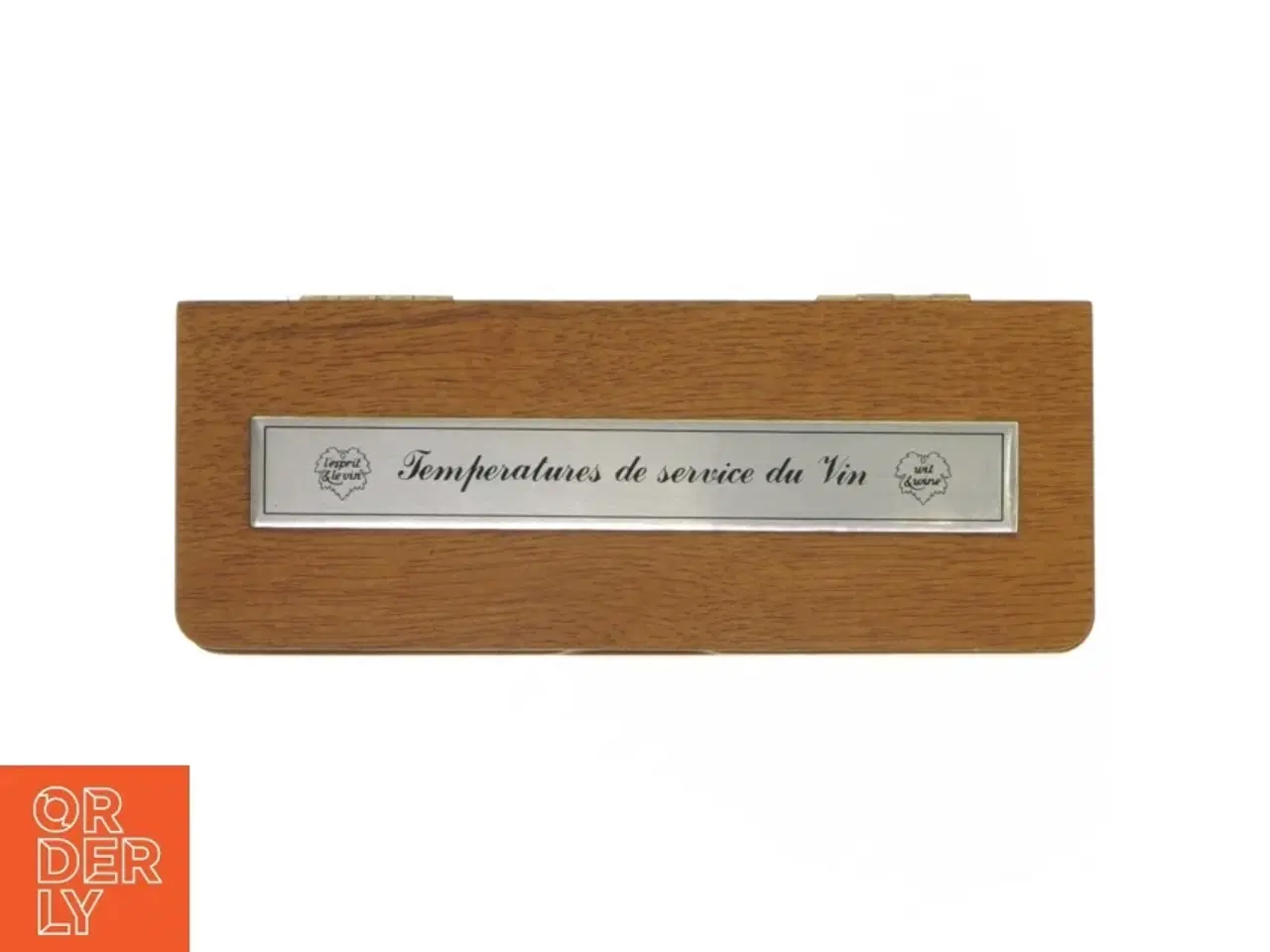 Billede 5 - Trætermometer til vin (str. 17x6,5 cm)