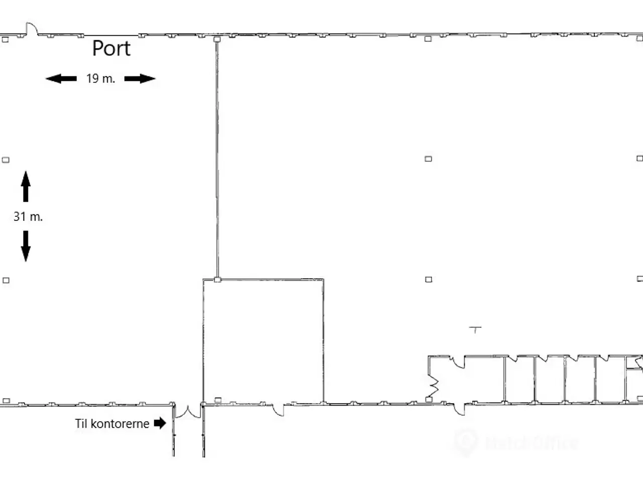Billede 17 - 813 m² højloftet lagerhal med mulighed for kontor fra 400—1.280 m²
