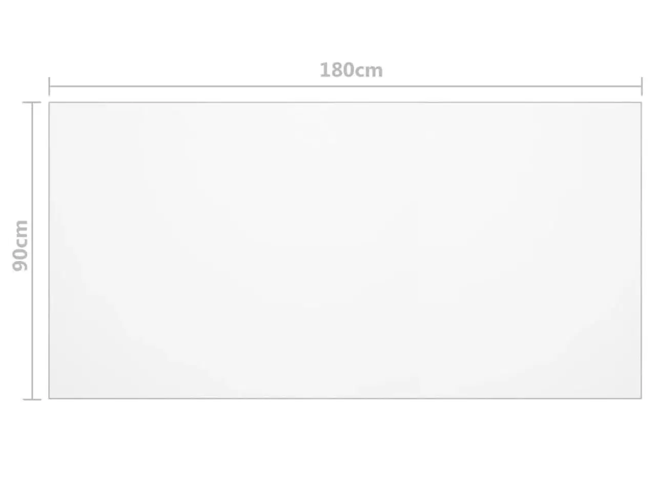 Billede 6 - Bordbeskytter 180x90 cm 1,6 mm PVC transparent