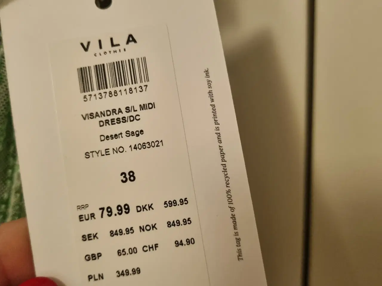 Billede 3 - Kjole paillet VILA - ALDRIG BRUGT