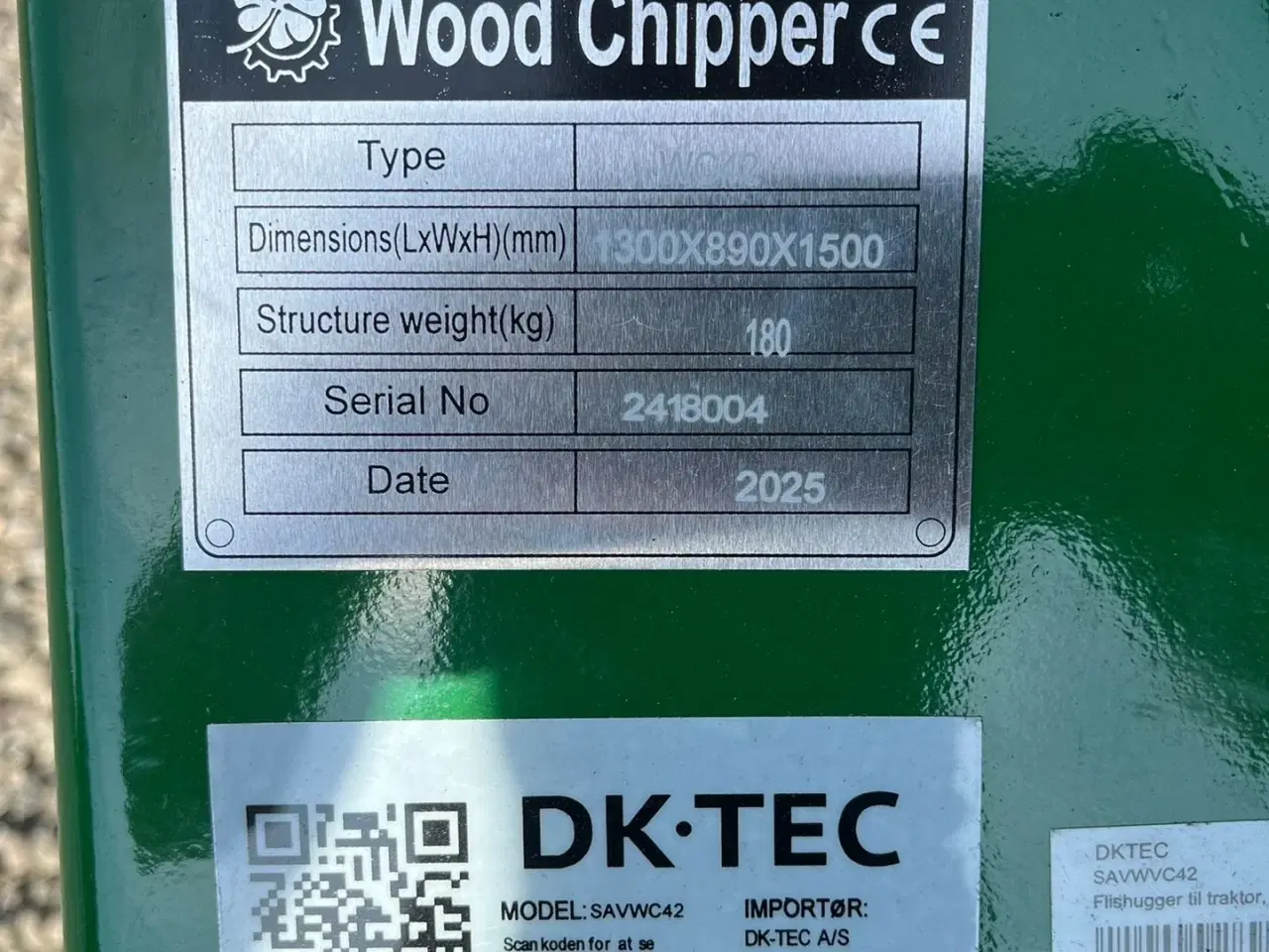 Billede 10 - DK-TEC WC 42 Flishugger
