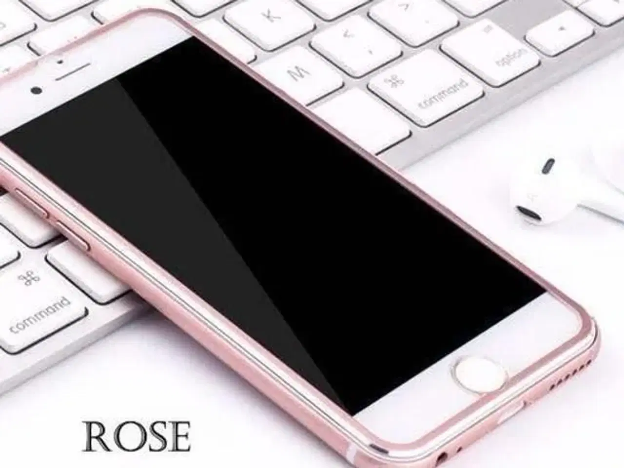 Billede 3 - 3D Rosaguld full size panserglas iPhone 6 6s SE 7 