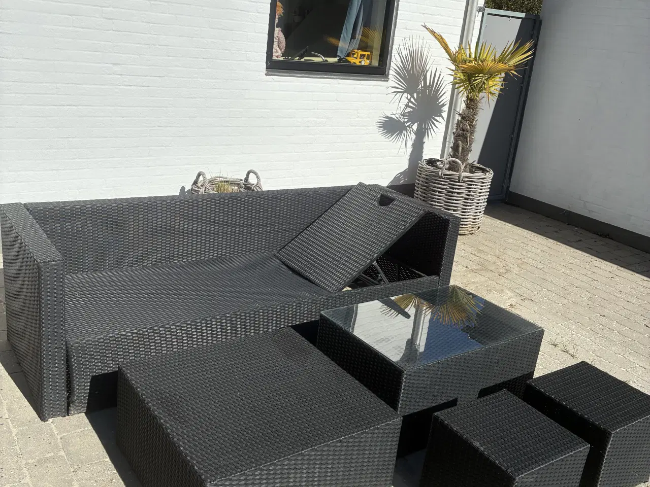 Billede 2 - Loungesæt i polyrattan – komplet sæt