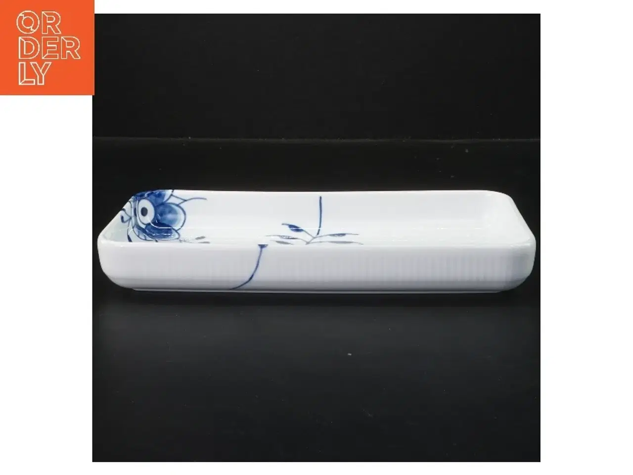 Billede 2 - Mega musselmalet rektangulært fad (str. 24x12x3 cm)