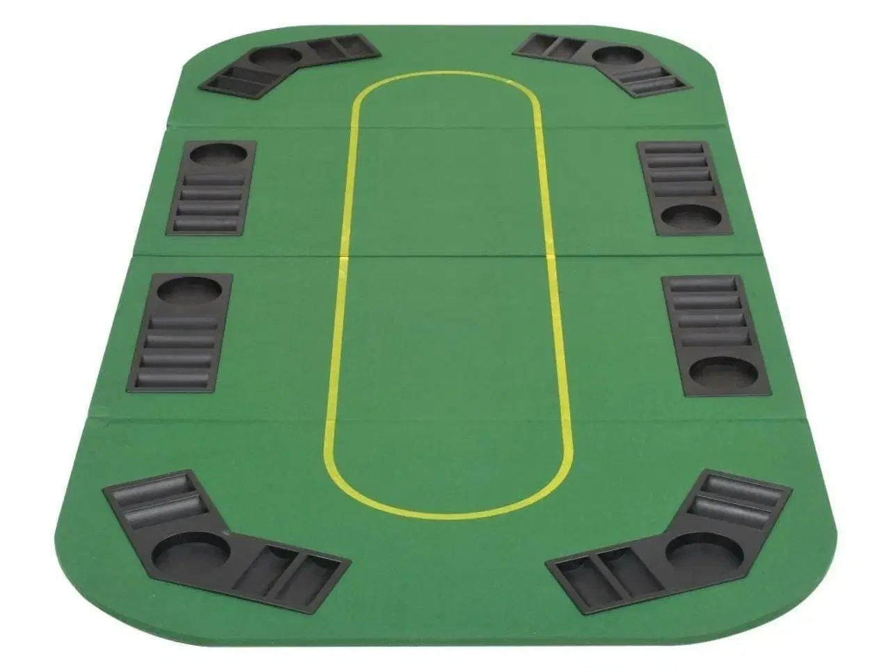 Billede 6 - Foldbar pokerbordplade til 8 spillere rektangulær grøn