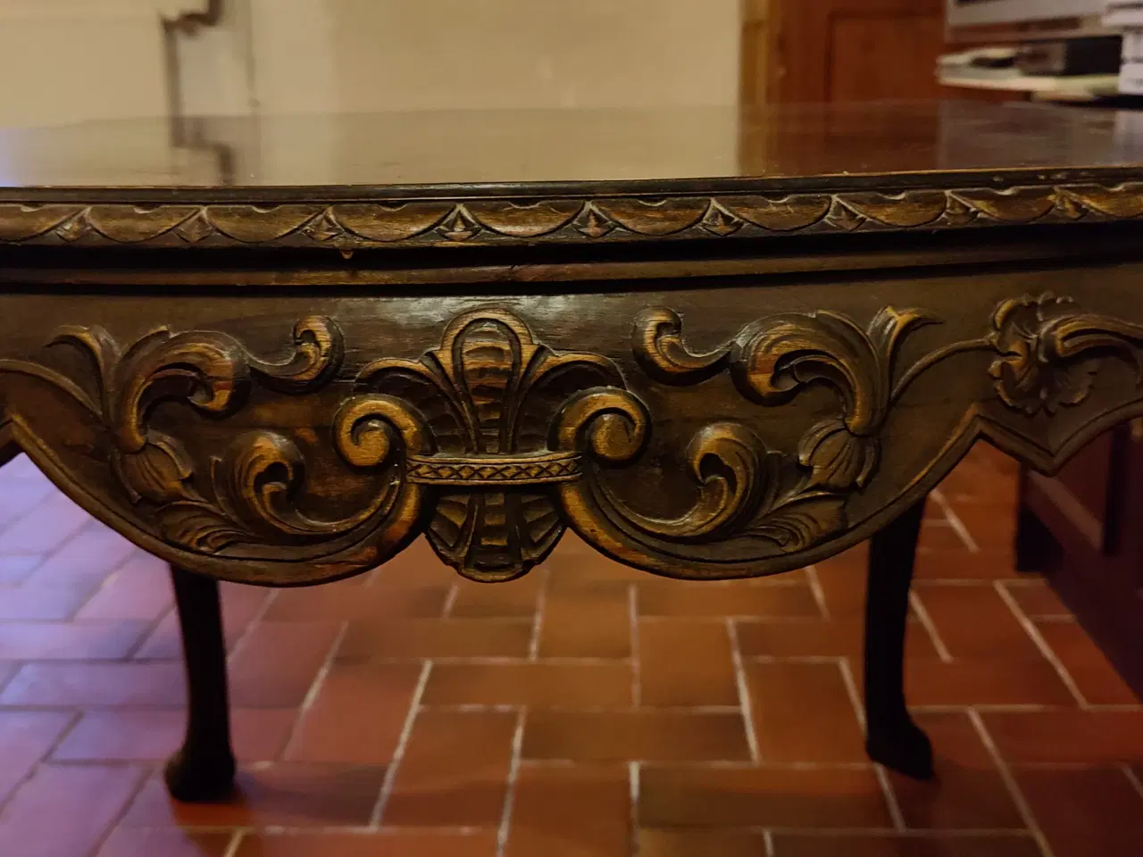 Billede 1 - Antikt, bejdset bord