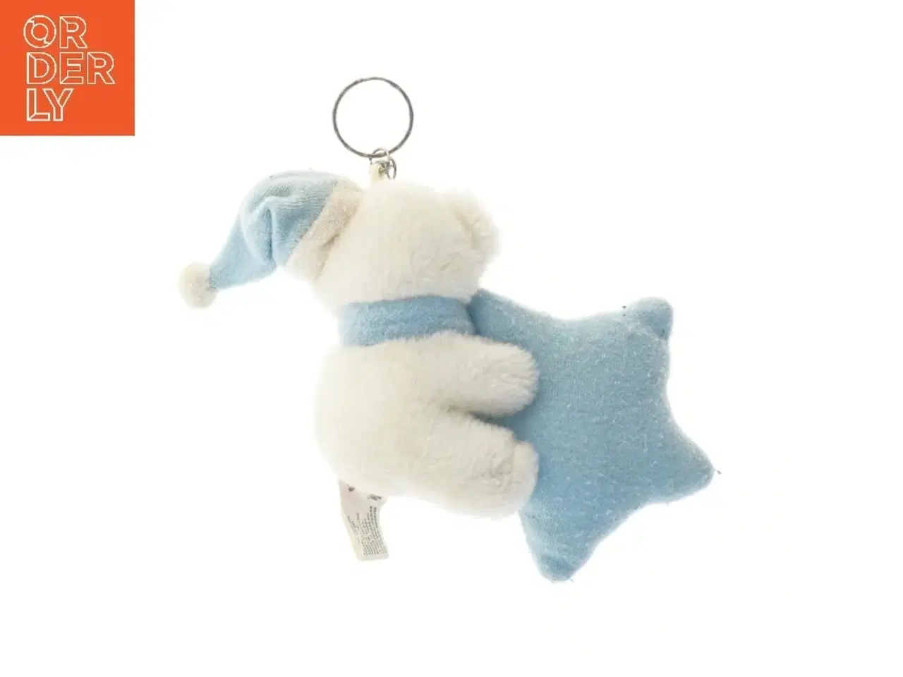 Billede 3 - Bamse nøglering med blå stjerne fra House Of Teddy (str. 15x11 cm)