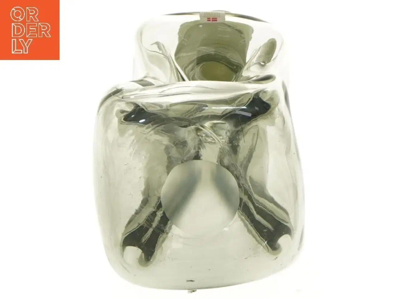 Billede 3 - Glaskaraffel (klukflaske) med prop fra Holmegaard (str. 27 cm)