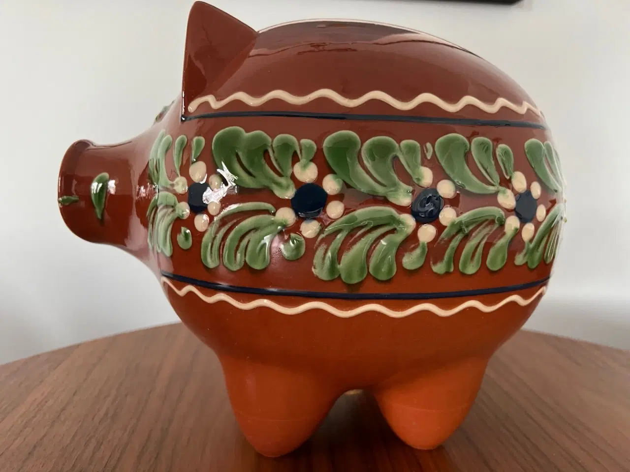 Billede 2 - Stor og flot gammel sparegris i keramik fra Guldkr