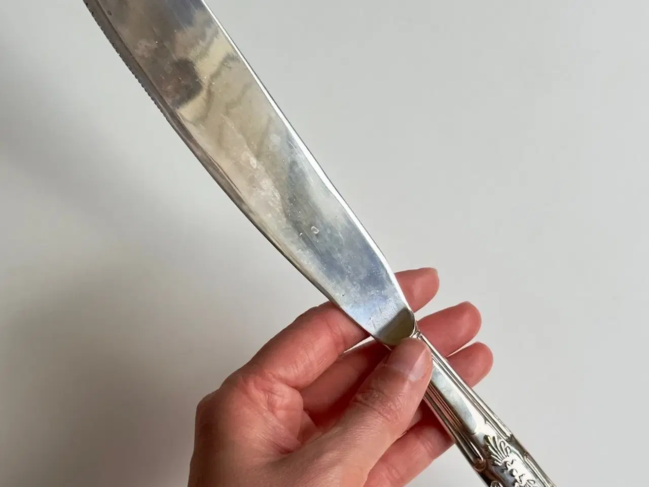 Billede 3 - Lagkagekniv, pletsølv