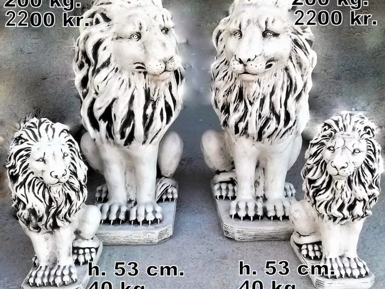 Billede 12 - Havefigur LØVE - MANGE MODELLER –majestætisk FIGUR