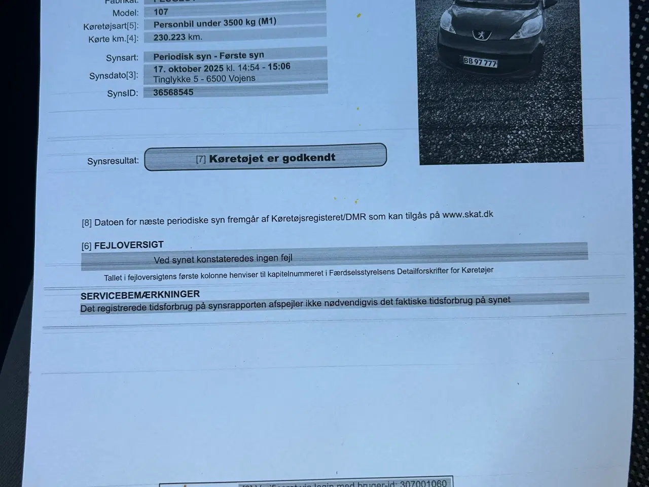 Billede 11 - Nysynet Peugeot 107