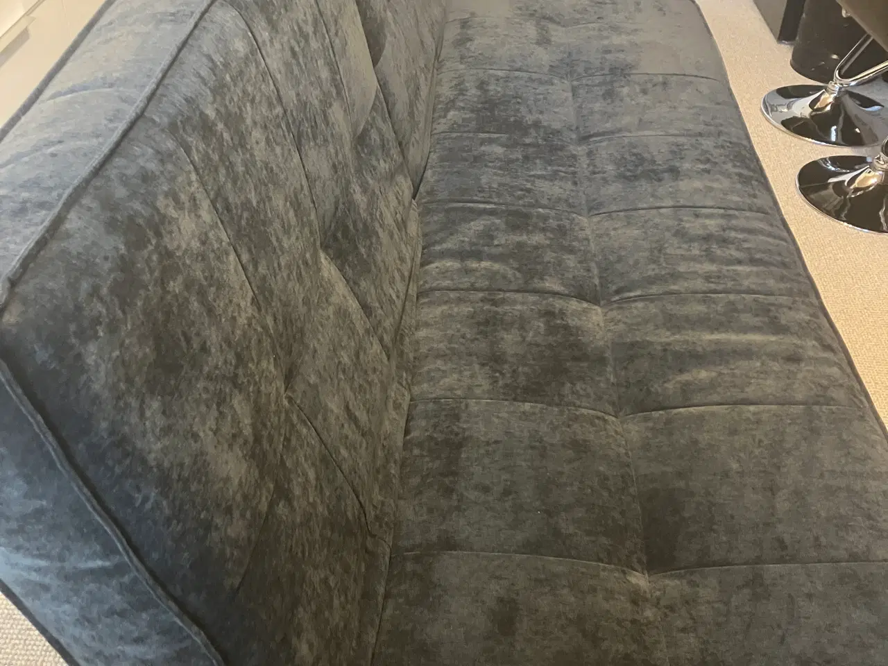 Billede 7 - Sovesofa som ny - grå velour-nu nedsat pris