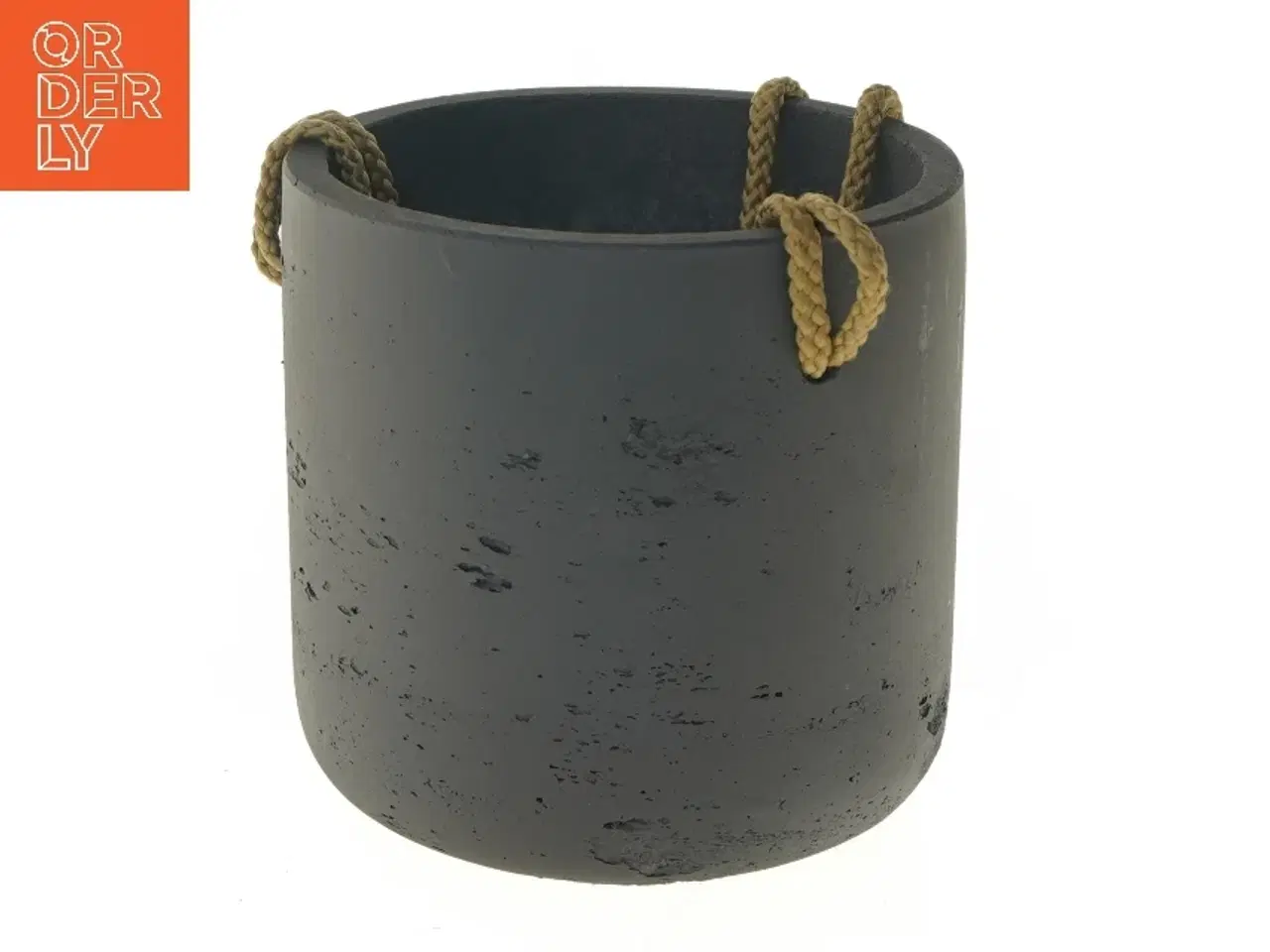 Billede 1 - Rund potte med snor fra Potterypots (str. Ø 15 cm)