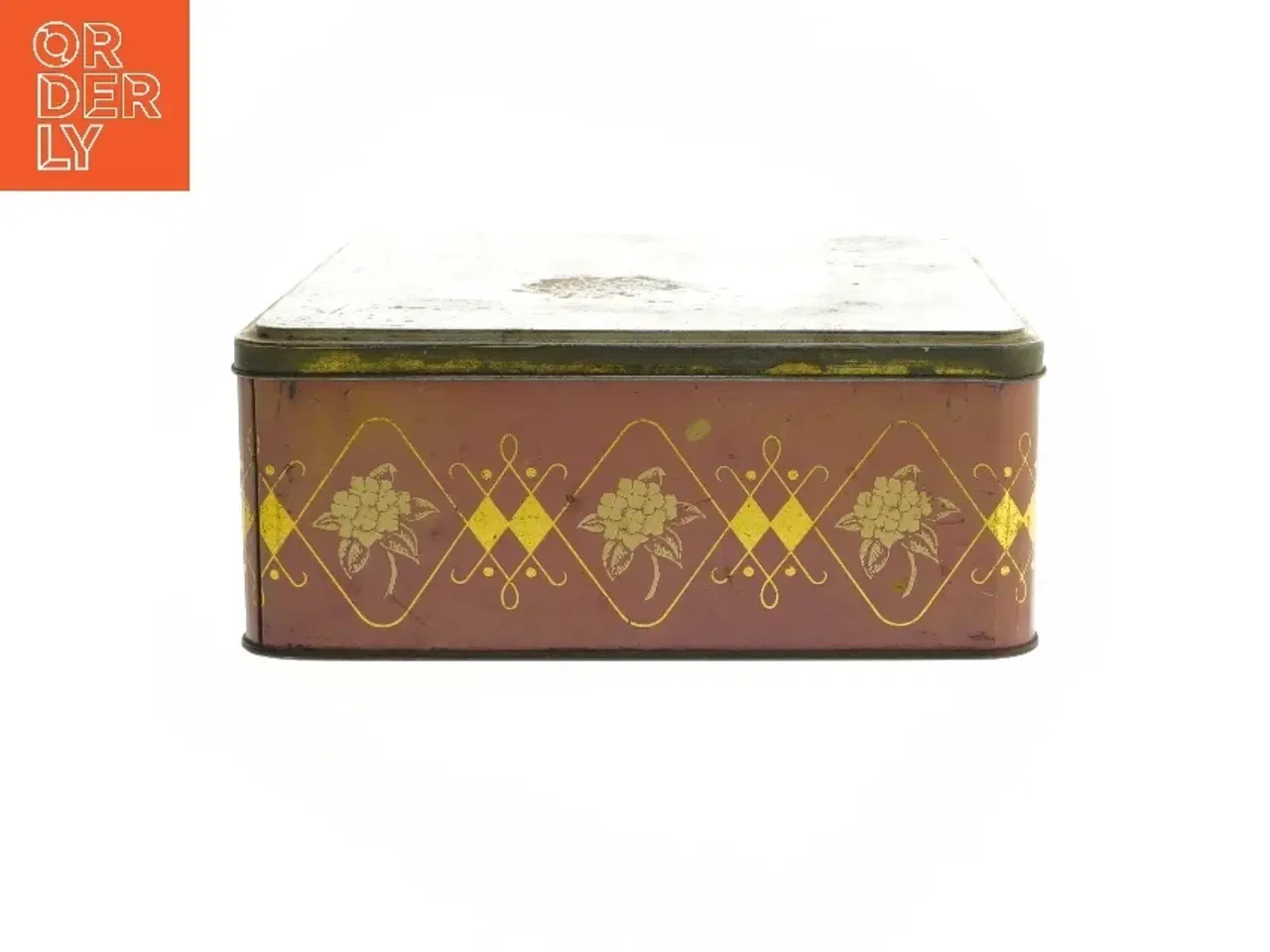 Billede 2 - Vintage metal tin (str. 9x23x23 cm)