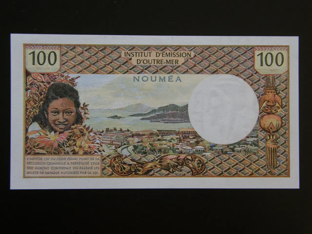 Billede 2 - New Caledonia  100 Francs 1973  P63b  Unc.