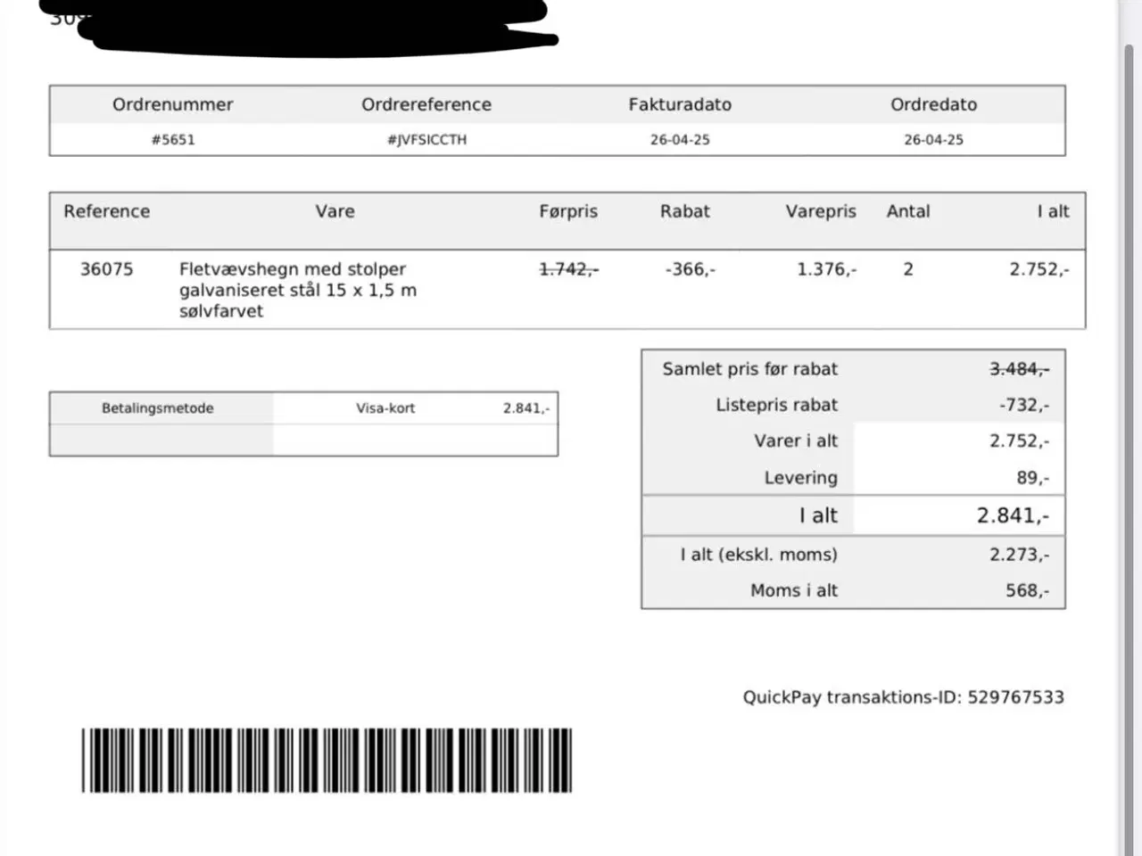Billede 8 - Galvaniseret hegn 150 cm - 30 meter