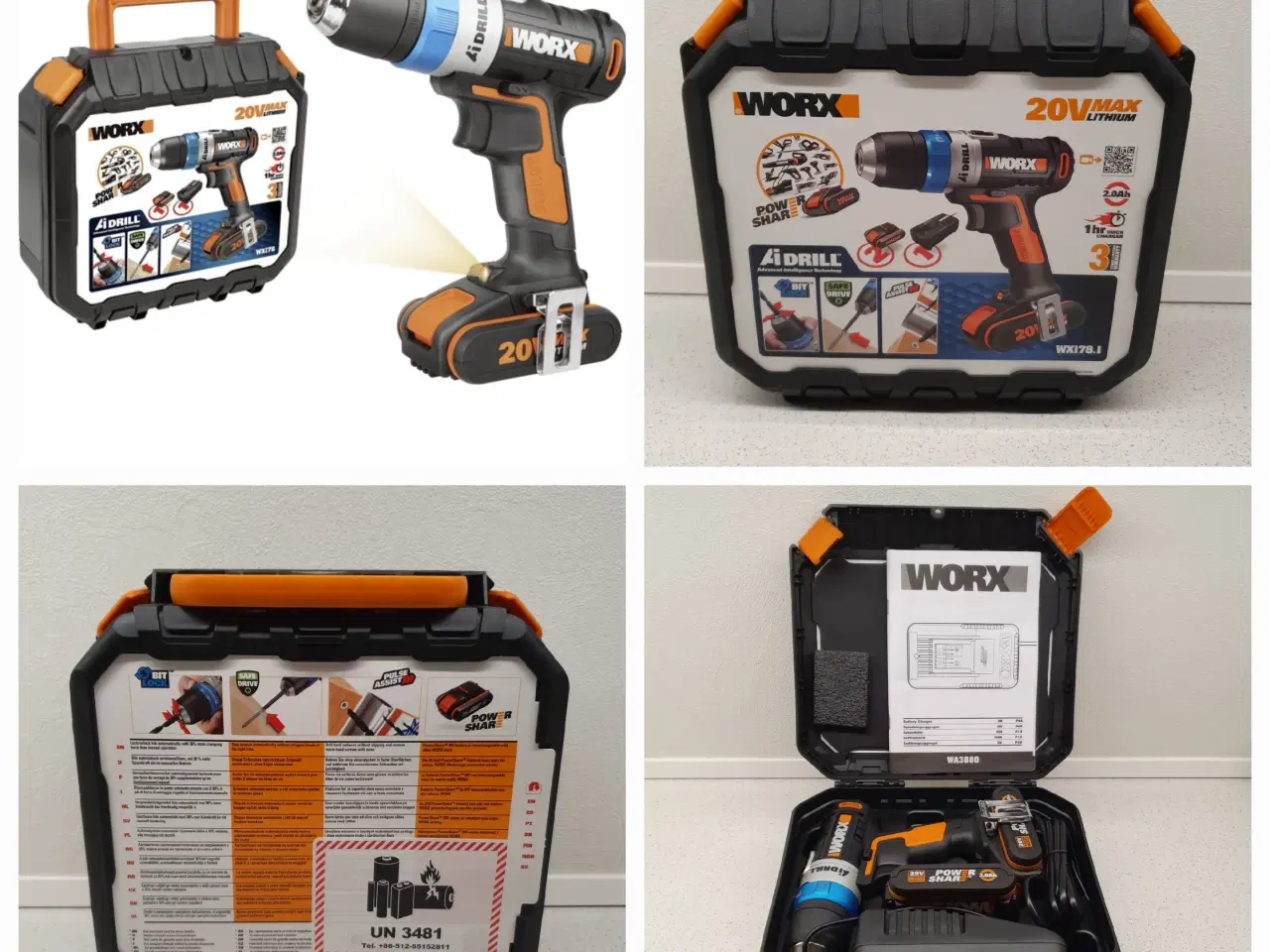 Billede 2 - Worx 20V PowerShare AiDrill WX178.1