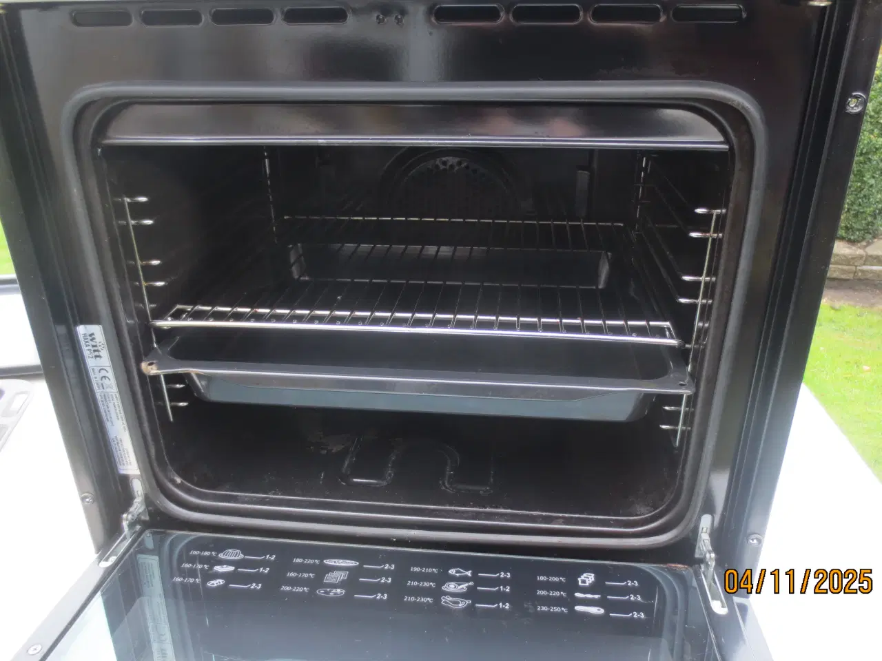 Billede 6 - 1 stk Ny Witt Model HAKA P 52 indbygningsovn 