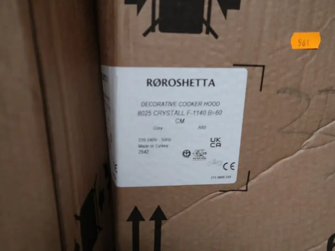 Billede 2 - Emhætte RØROSHETTA 8025 CRYSTALL F-1140