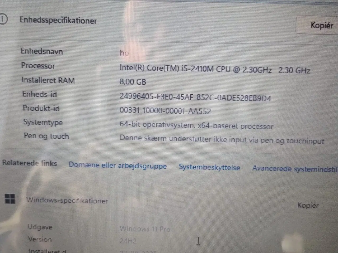 Billede 3 - 17 tommer hp bærbar med win 11 