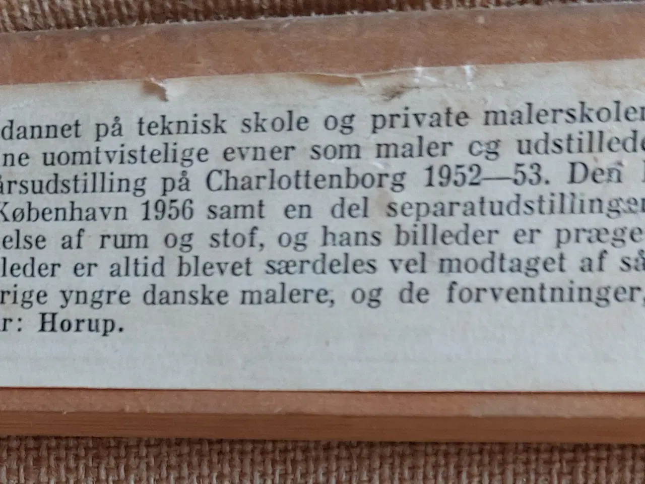 Billede 5 - KNUD HORUP - ( 1926-1973 )- oliemaleri