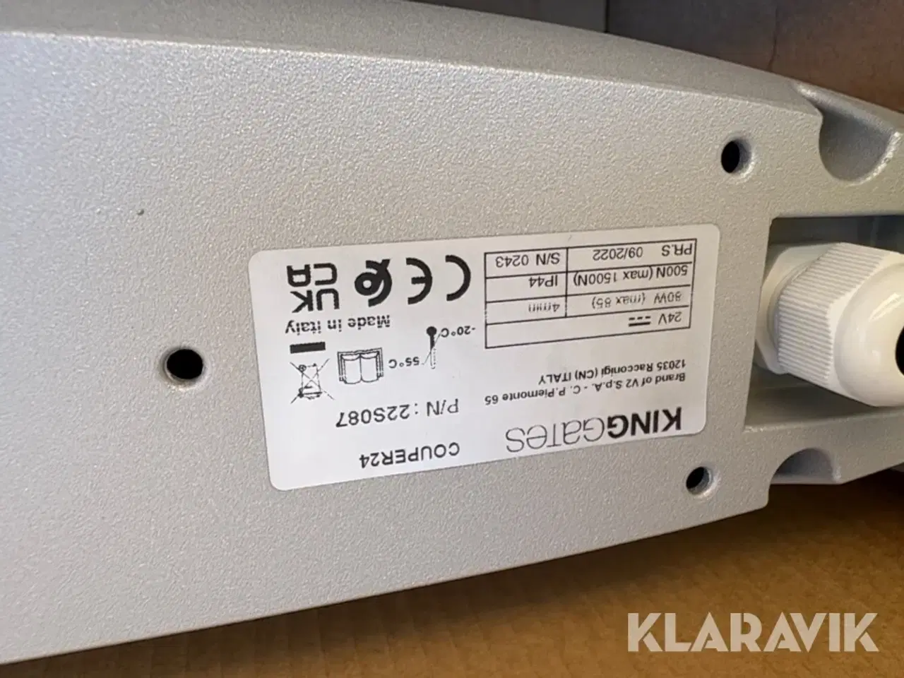 Billede 7 - Portåbner King Gates Couper 24 automatisk