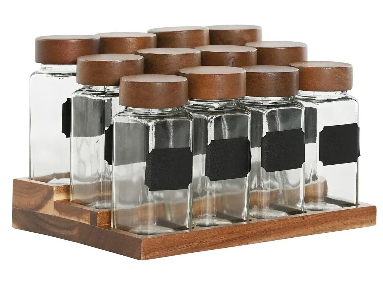 Billede 1 - Krydderihylde med glas - 90 ml, 20,5 × 16,5 × 13 cm