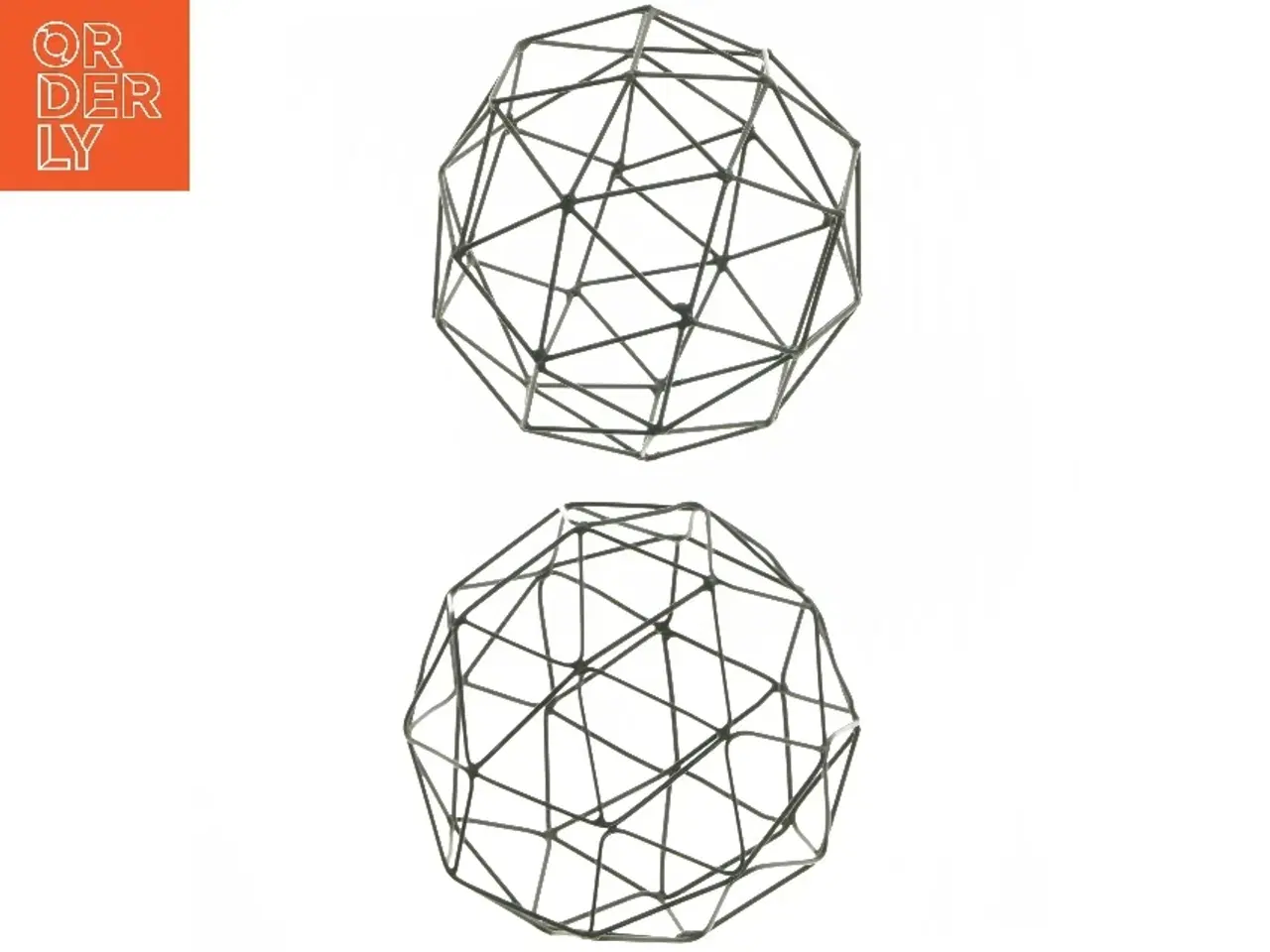 Billede 2 - Geometriske metaldekorationer (str. Ø 15 cm)