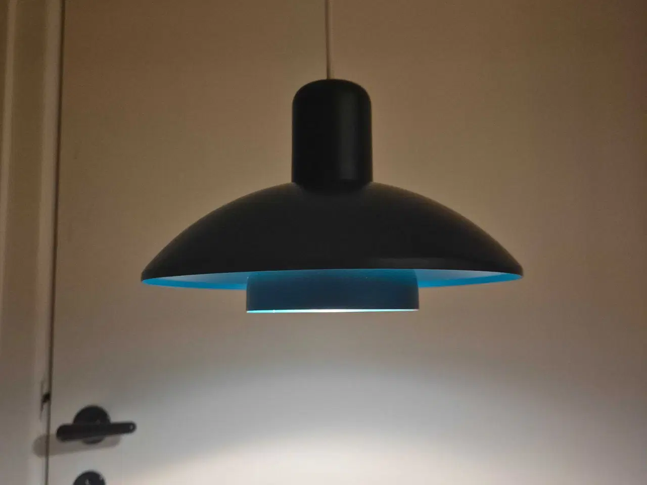 Billede 4 - Retrolampe i den flotteste blågrønnne farve