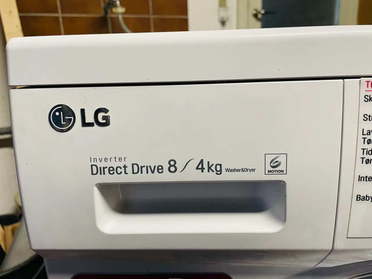 Billede 5 - God 8 kg LG vask og tørre maskine 