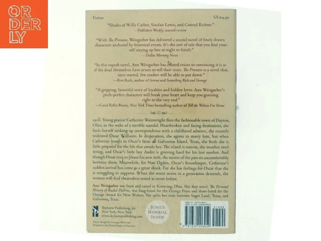 Billede 3 - The Promise af Ann Weisgarber (Bog)