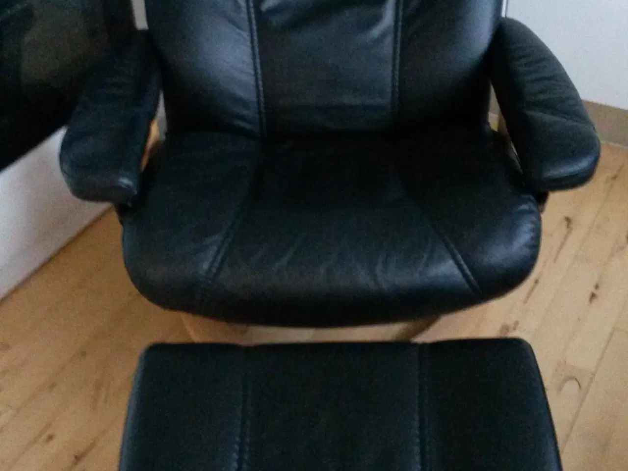 Billede 3 -  stressless consul med skammel i str large