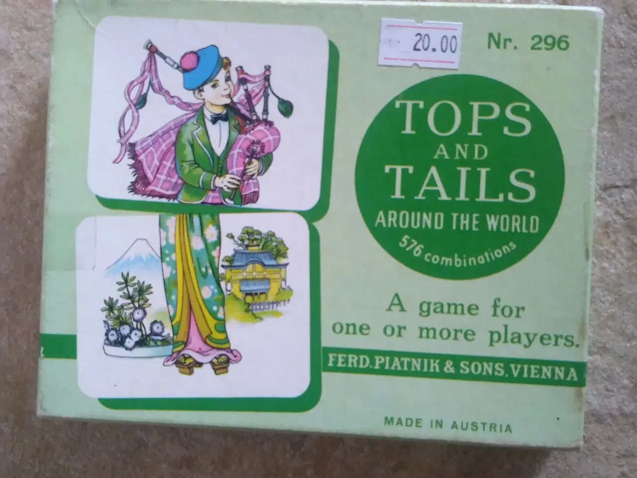 Billede 1 - TOPS AND TAILS, AROUND THE WORLD spil