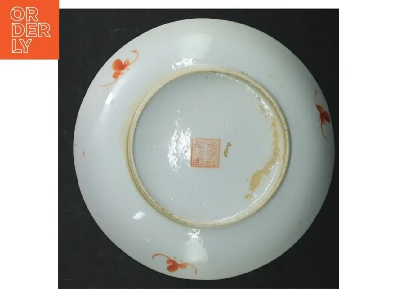 Billede 3 - Vintage porcelænstallerken med blomstermotiver (str. Ø. 18 cm)