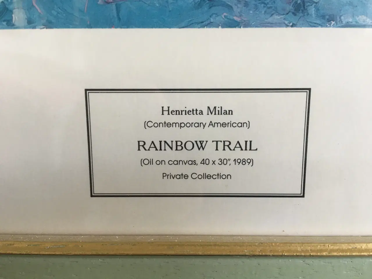 Billede 2 - Billede med flot ramme "Henrietta Milan"