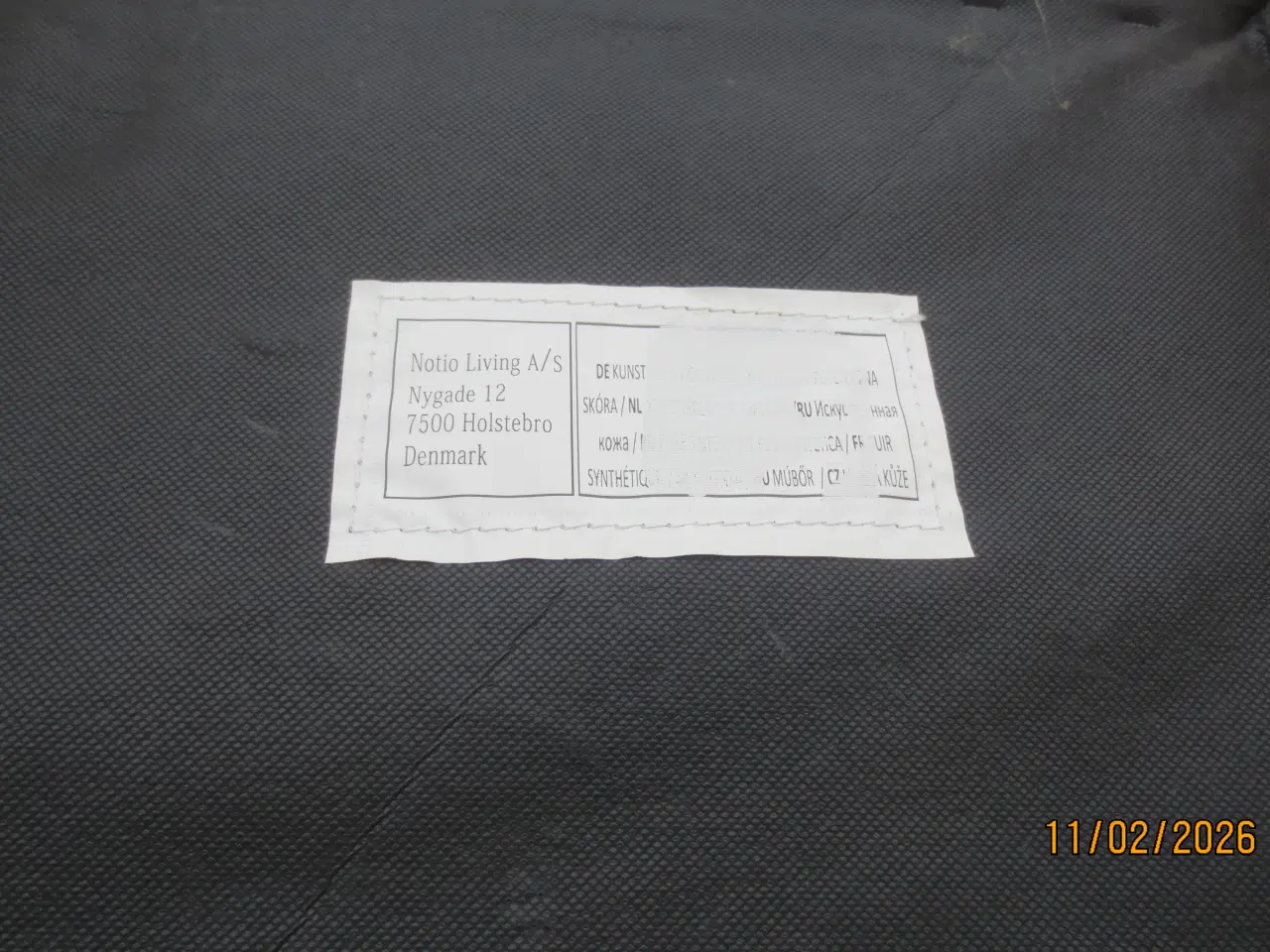 Billede 5 - 1 stk Fodskammel med sort læder