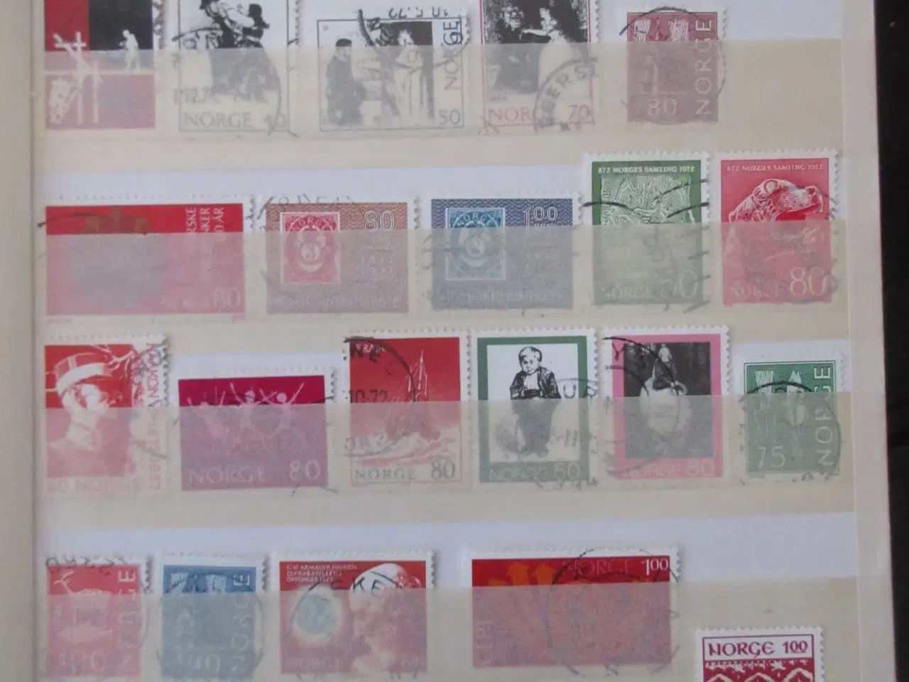 Billede 5 - Samling Norge 335 forskellige stemplet mærker