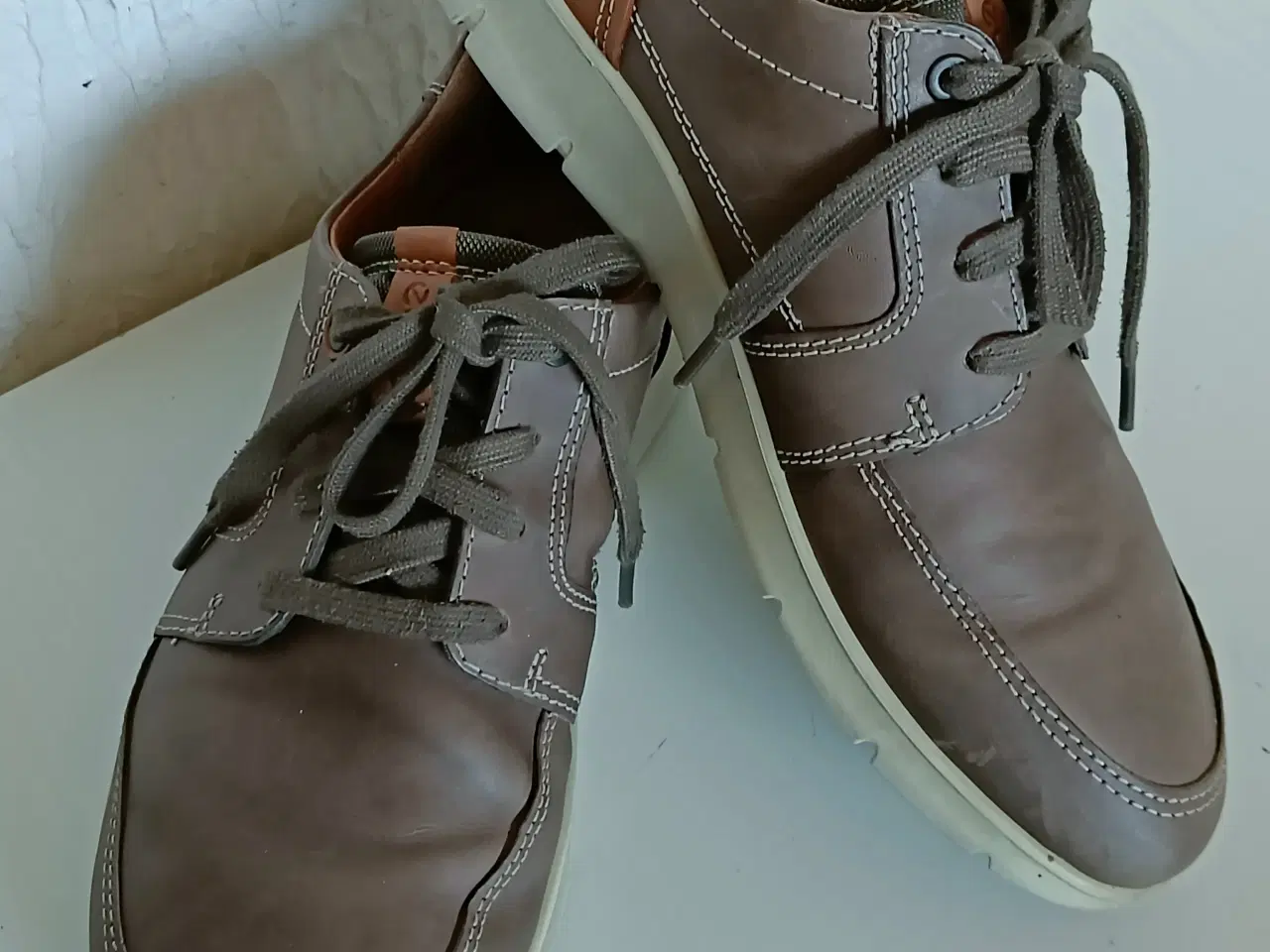 Billede 4 - Ecco brun læder sko 41str 