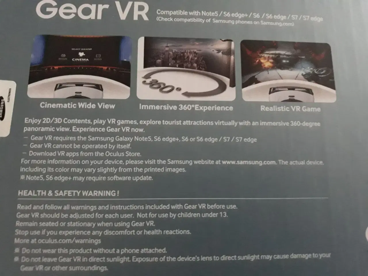 Billede 2 - Nyt VR Gear fra Samsung sælges