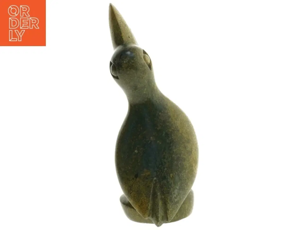 Billede 2 - Fedtsten Skulptur af fugl (str. 22,5 cm)