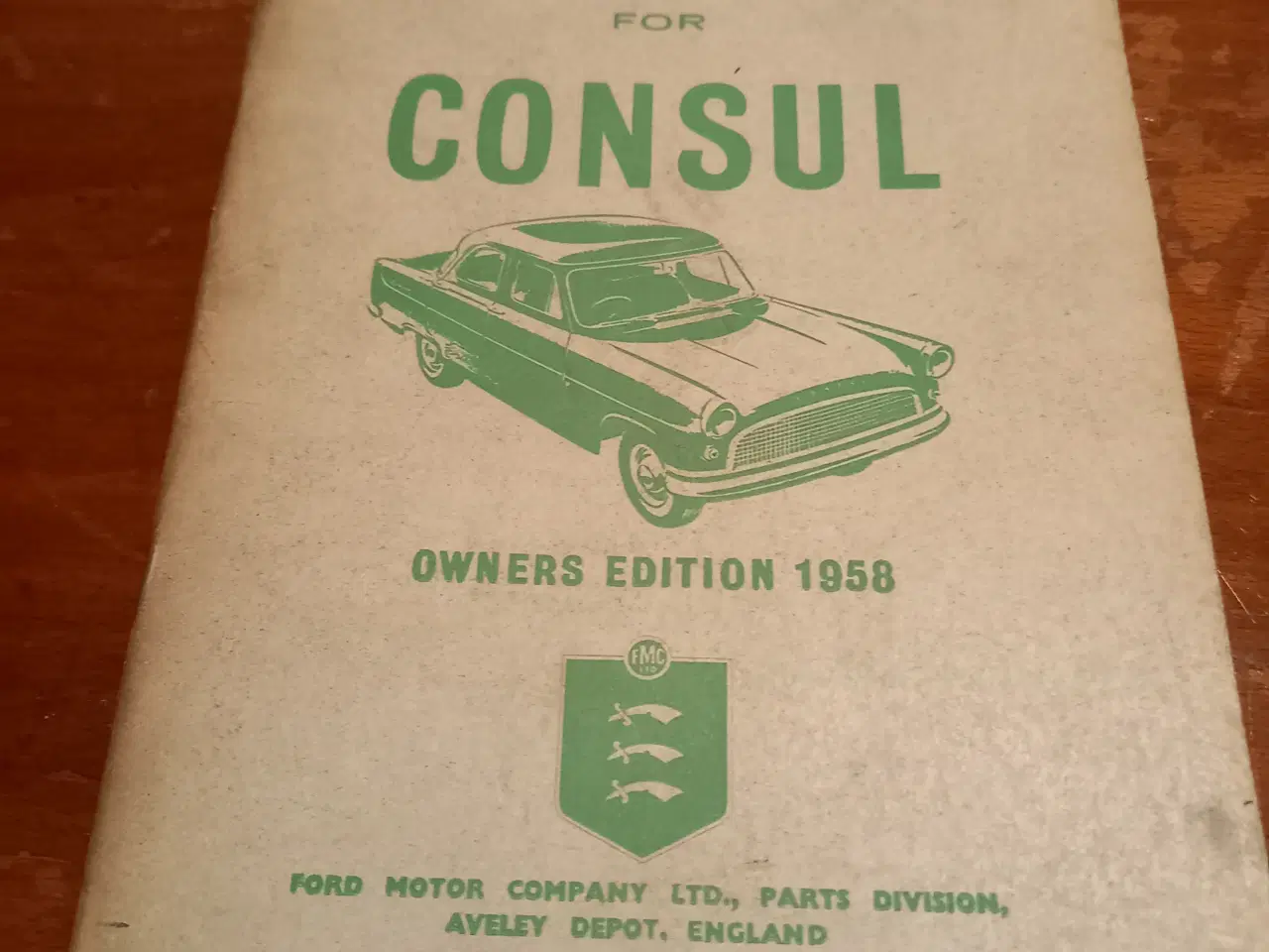 Billede 1 - Ford Consul reservedelskatalog 1958