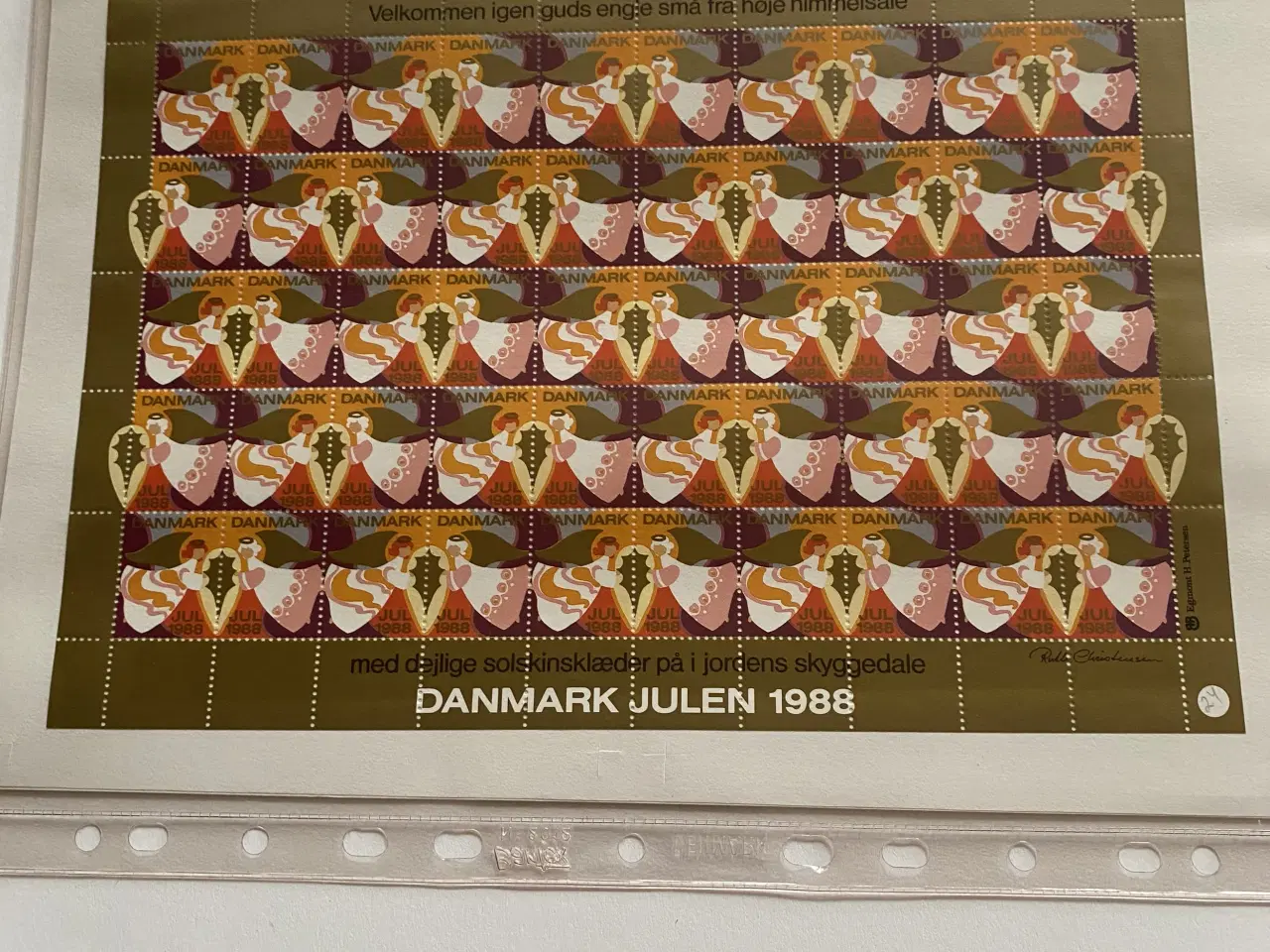 Billede 11 - Danmark julefrimærker ark og enkelte mærker