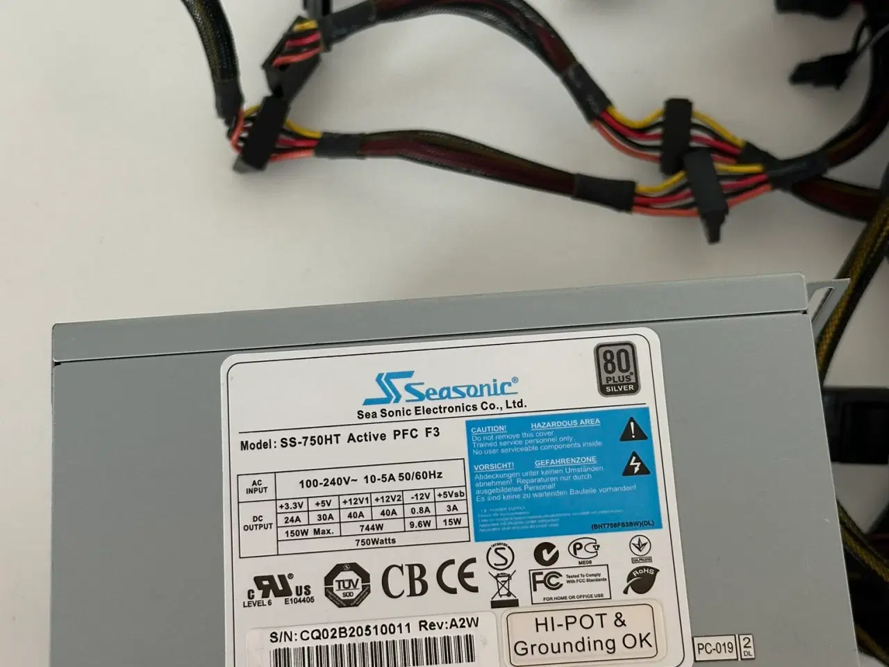 Billede 1 - Seasonic 750W 80+ Silver