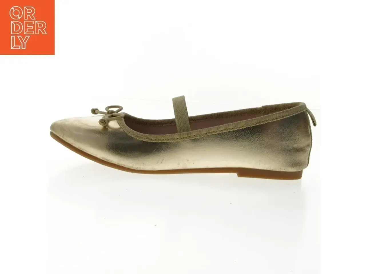 Billede 1 - Guld ballerinasko størrelse 32 fra H&M (str. 32 )